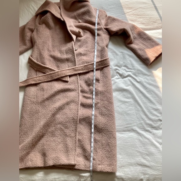Jones New York Blush Wool Belted Trench Coat - Size 16 Extra Large XL - Picture 9 of 9